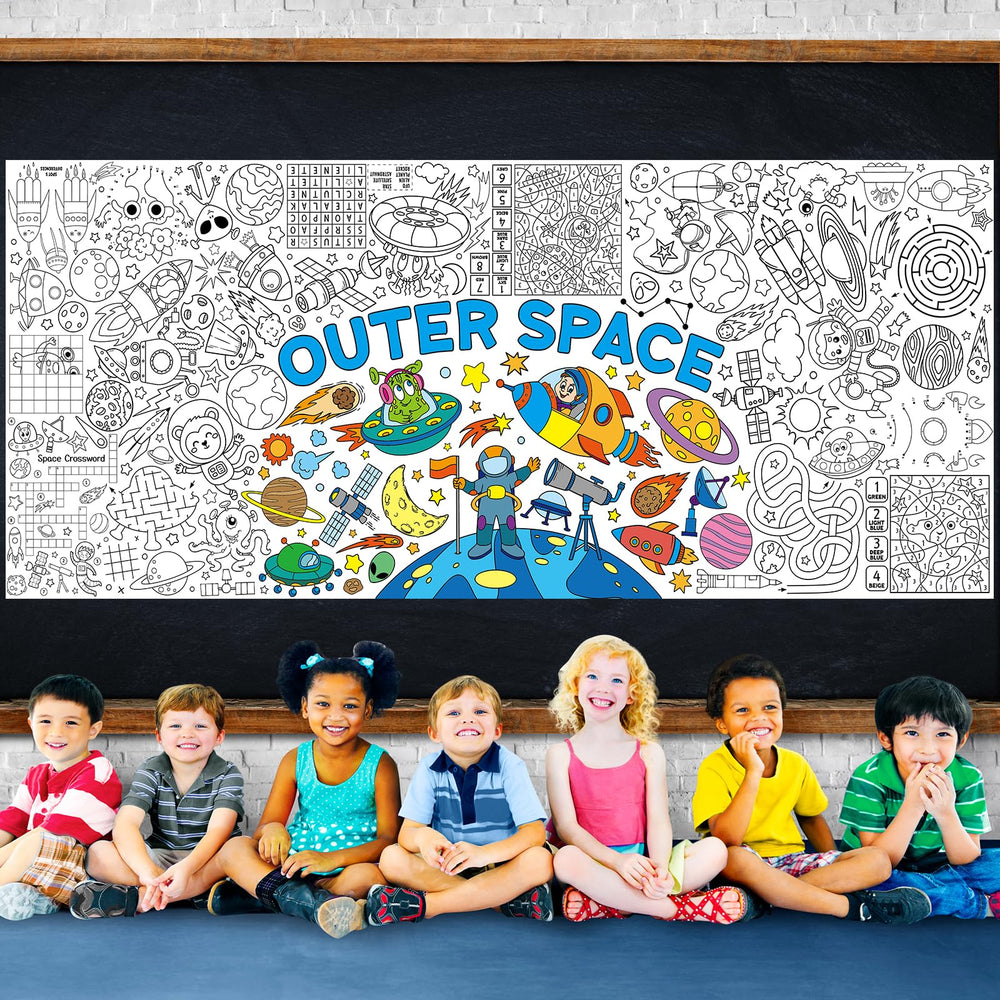 Zachely thick paper coloring poster is sturdy and portable