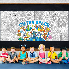 Zachely thick paper coloring poster is sturdy and portable
