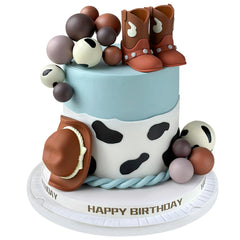Zafena cowboy hat cake topper adds instant western flair to celebrations.