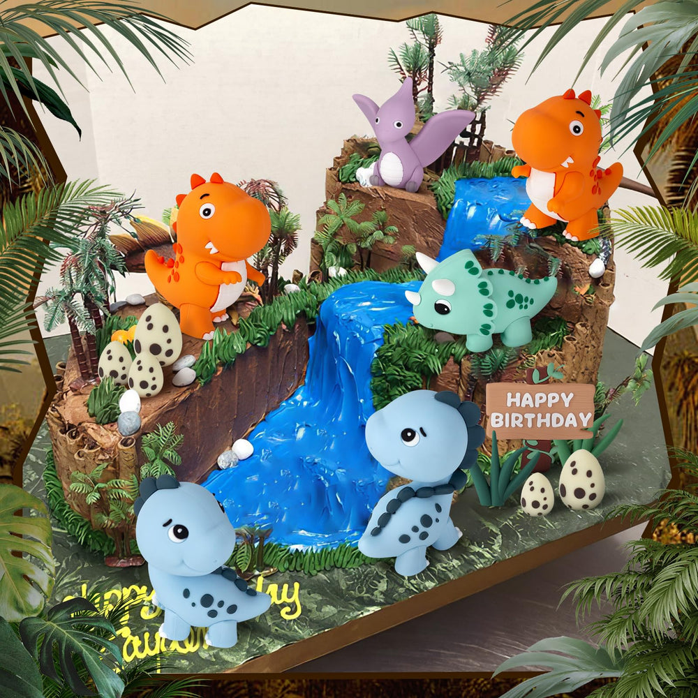 Zafena dinosaur eggs toppers for playful surprise on cake