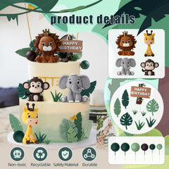 Zafena giraffe cake topper creates playful height on desserts