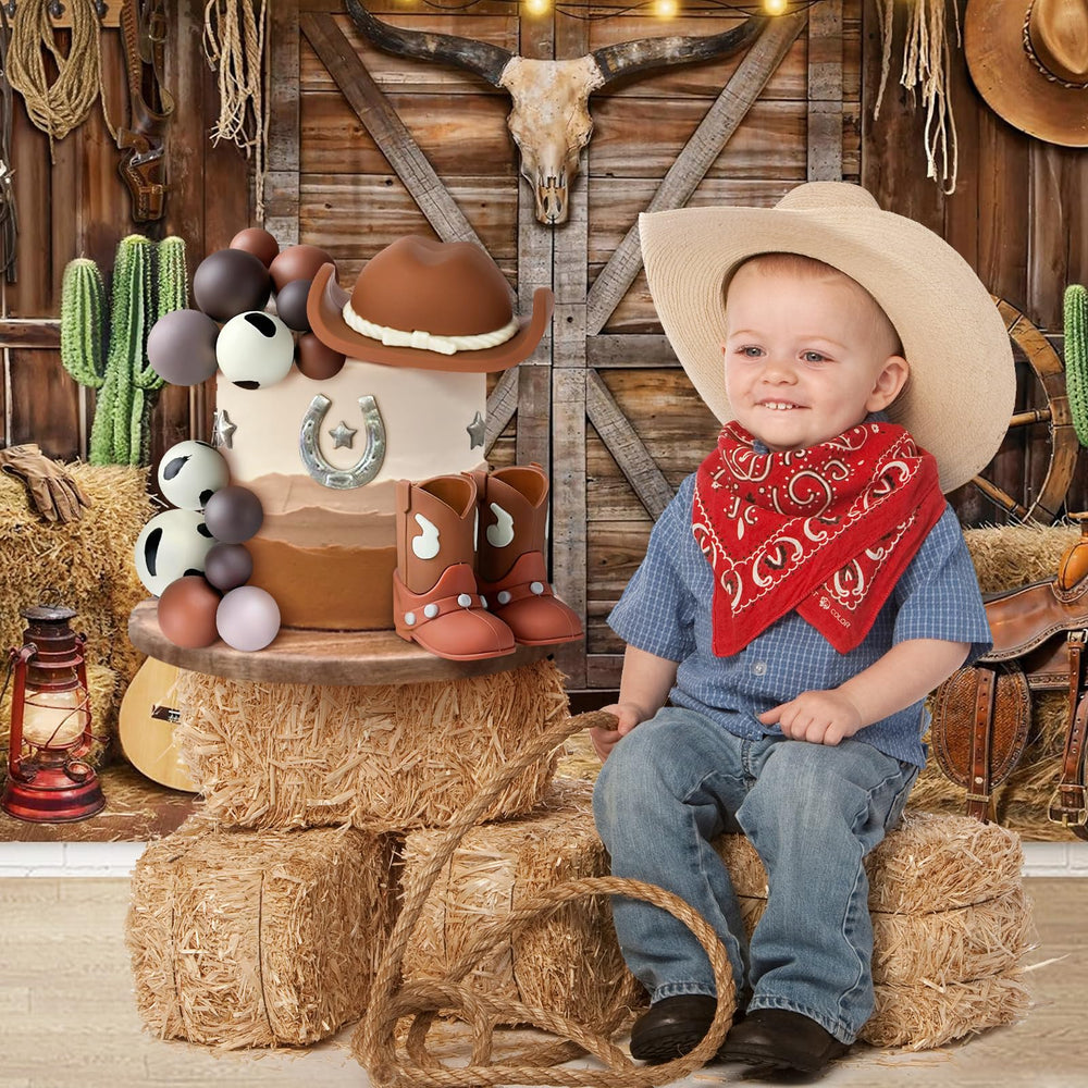 Zafena western desert-themed decoration heightens party aesthetics and photos.