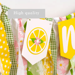 ZAIBIANHAO wall backdrop with lemon motifs for cheerful celebrations