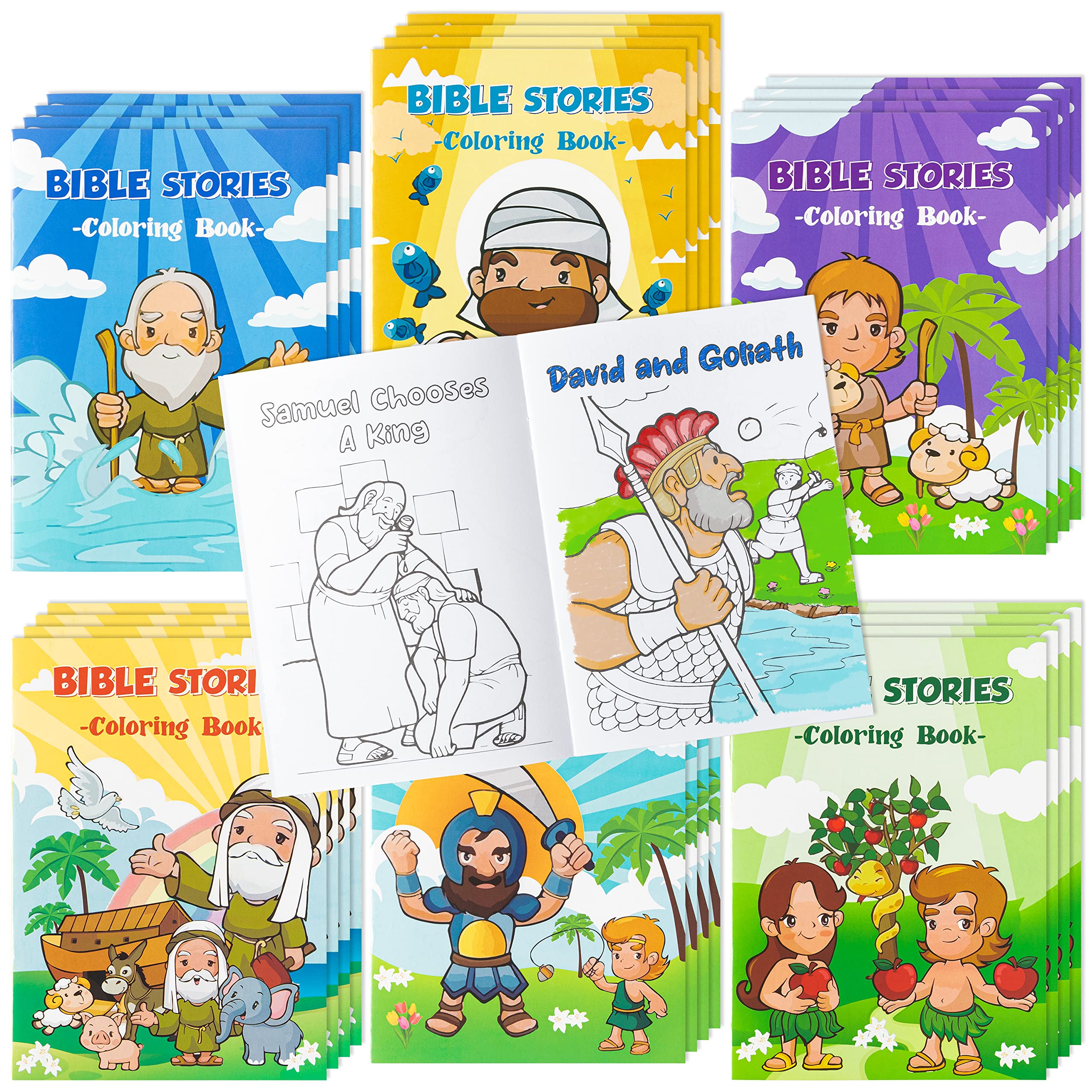 Zainpe Bible Stories Coloring Book cover design 1 inviting kids to start creative bible study