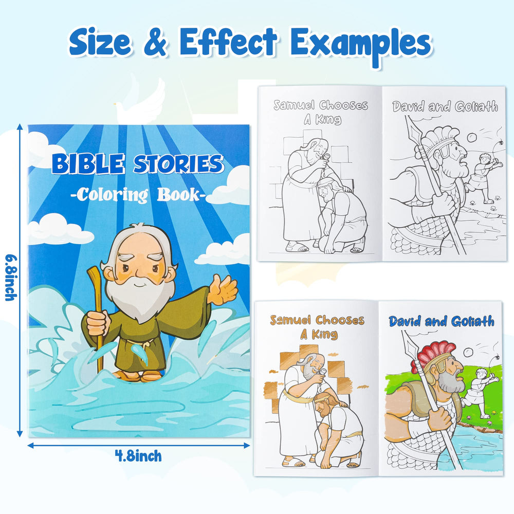 Zainpe Bible Stories Coloring Book cover design 2 makes a playful gift for young learners