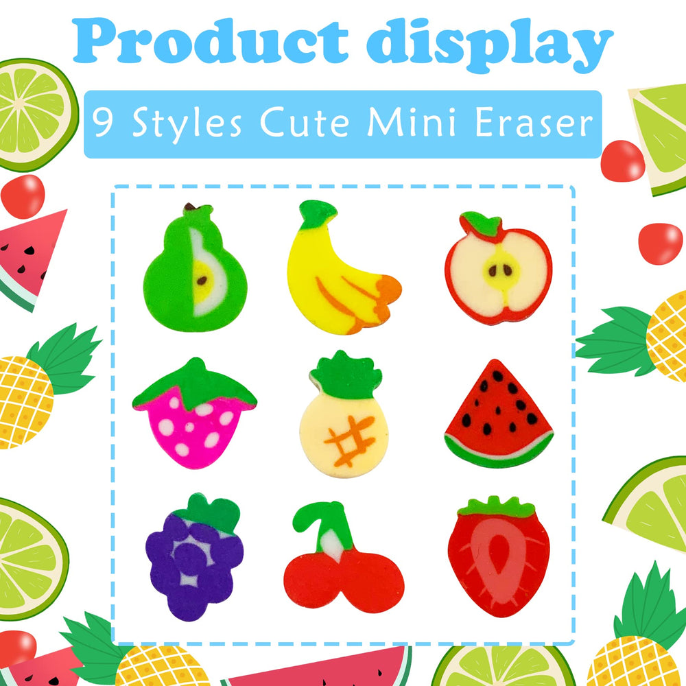 ZAKVOOR apple mini erasers for classroom prizes and crafts.