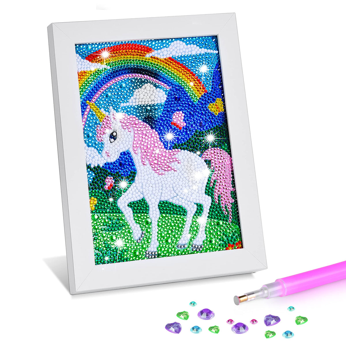 ZALIAFEI diamond art kit canvas for kids, perfect for bright desk décor