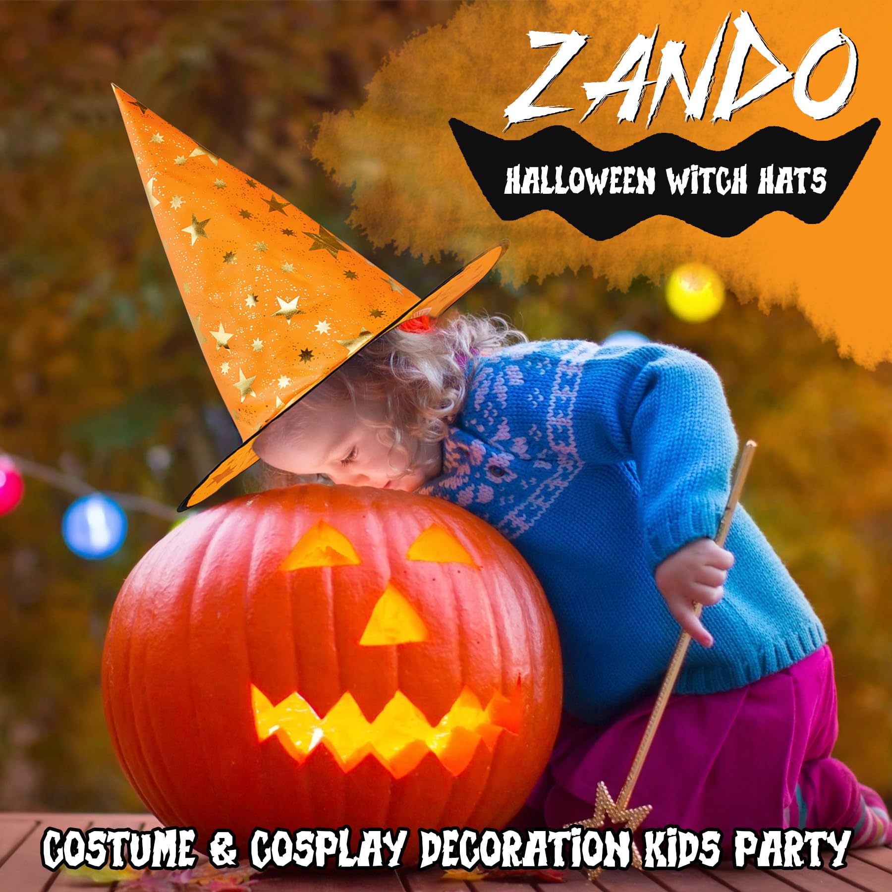 Zando Witch Hat doubles as indoor décor for a festive setup