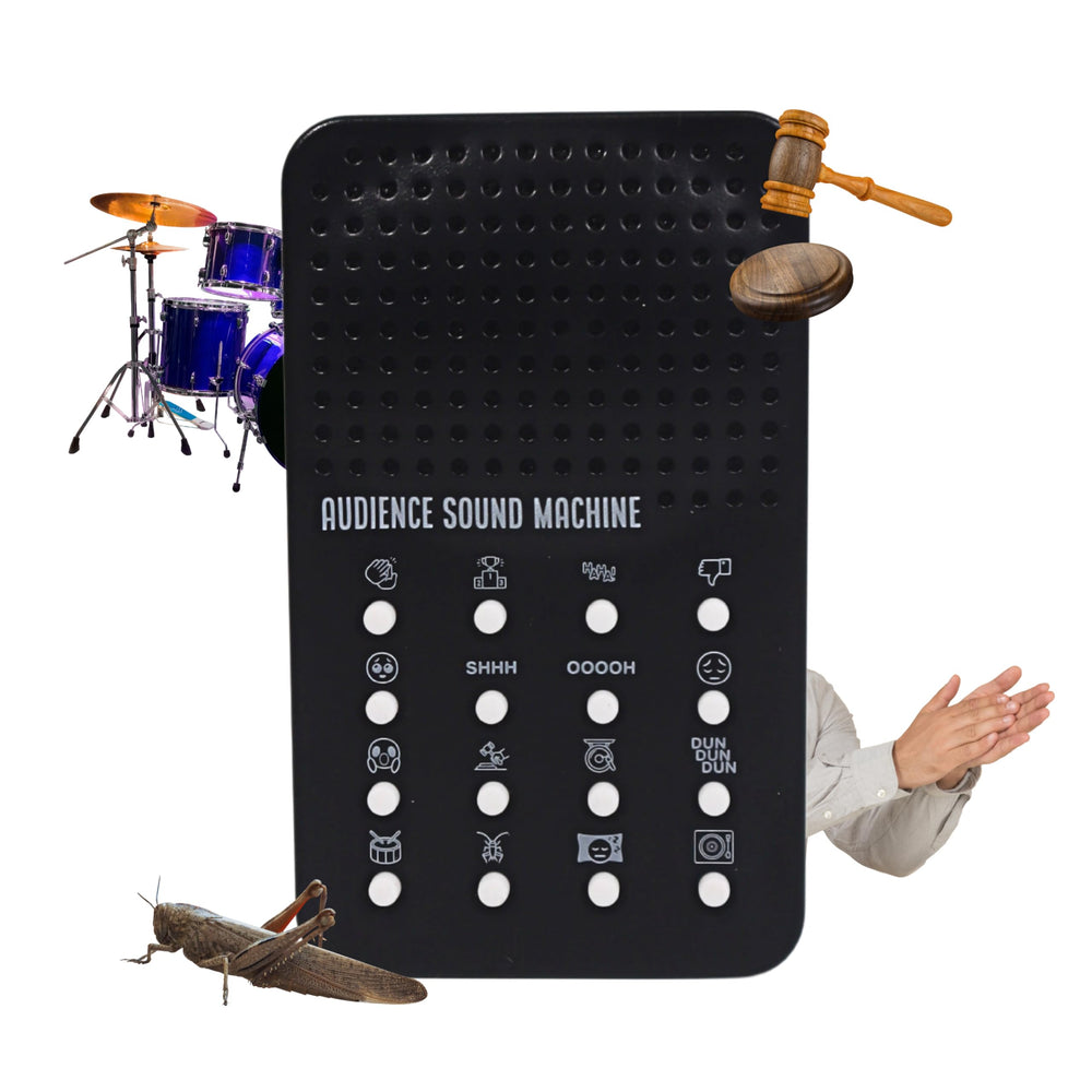 ZANY TRAINS Audience Sound Machine front view shows compact portability for classrooms