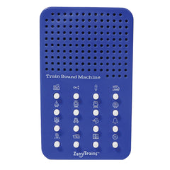 ZANY TRAINS portable sound board with 16 effects in one compact unit.