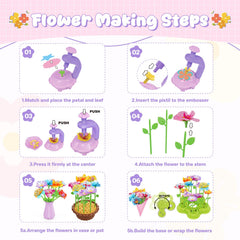 Kids enjoy a Zappyway crafting session making bouquets, promoting cooperative play and imagination.