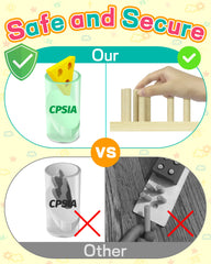 Zartores wooden toy ages 1-3 support sensory discovery and screen-free play