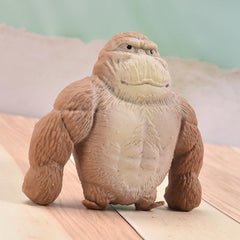 Zasnynua monkey stress ball on office desk for concentration and calm.