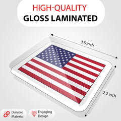 Zastic! flag card sample displaying a flag and country name for quick study