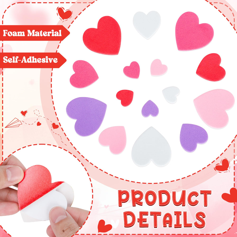 ZATAYE foam Valentine stickers rose deliver warm romantic touches for celebrations.