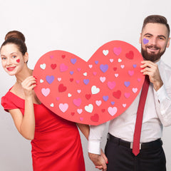 ZATAYE foam Valentine stickers varied sizes enable layered, dynamic designs.