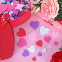 ZATAYE foam Valentine stickers white add clean, versatile event decor.