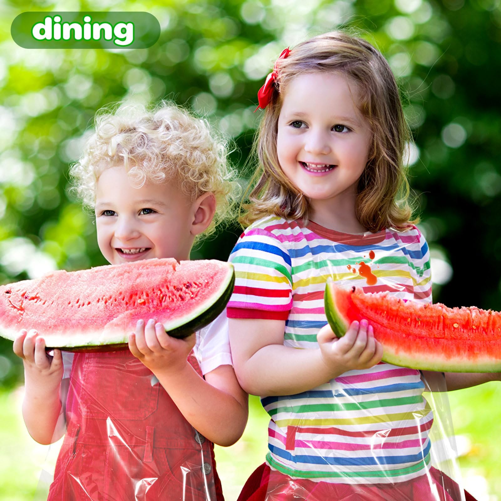 ZAUGONTW kids apron individually wrapped for easy grab and hygienic use on the go.