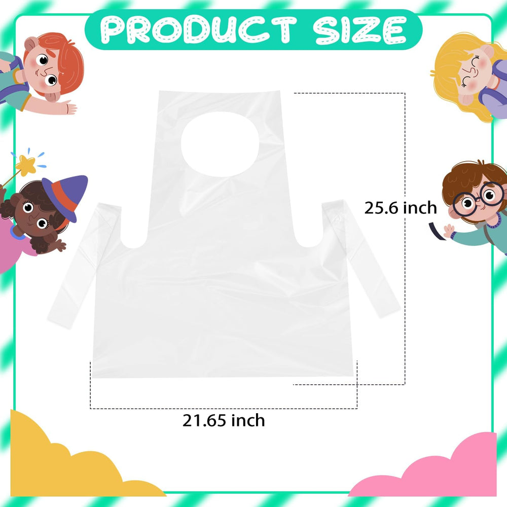 ZAUGONTW kids apron waterproof material keeps clothing dry during painting and cooking.