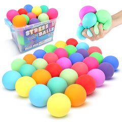 ZaxiDeel 32Pcs stress balls in vibrant colors for classroom focus