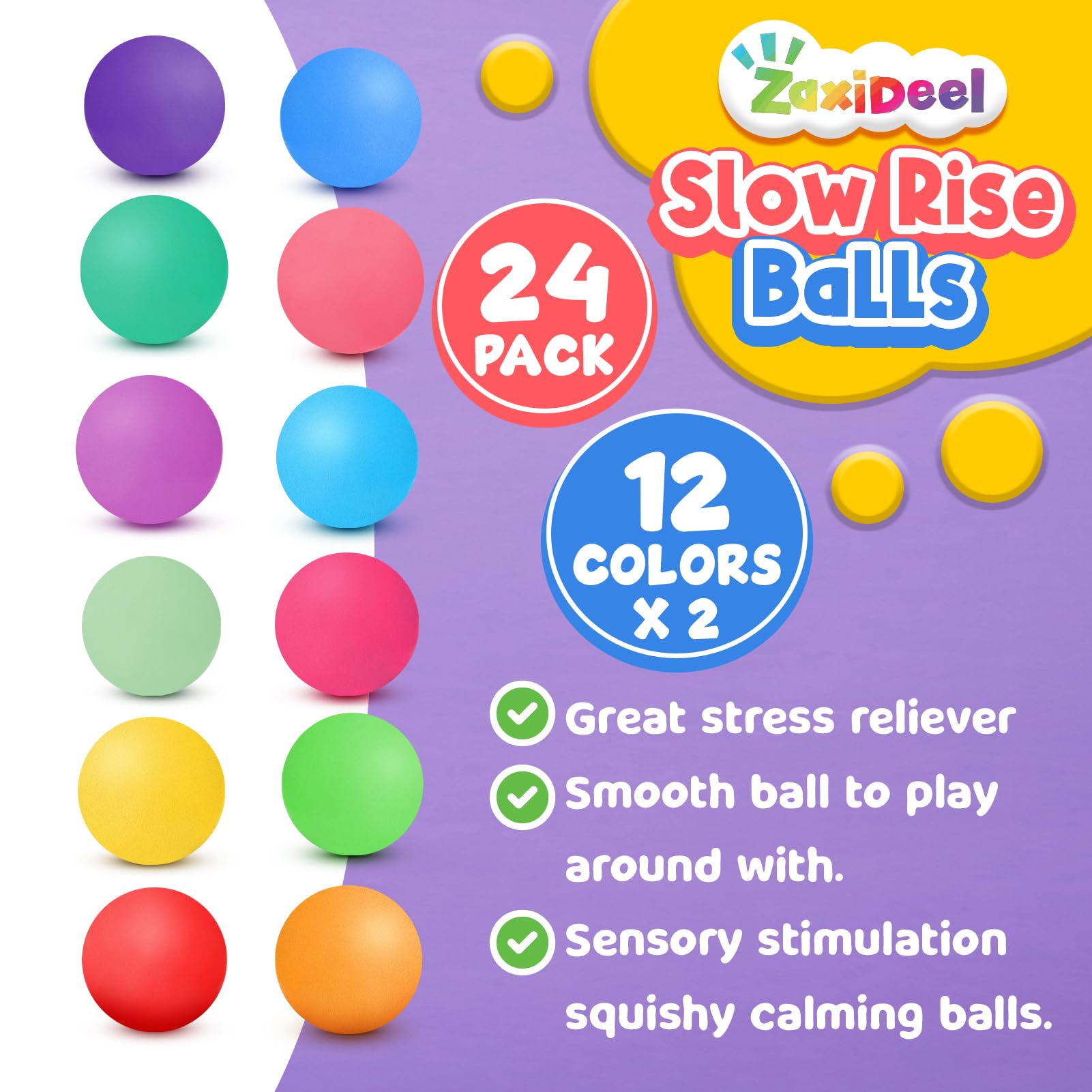 ZaxiDeel classroom prize stress ball boosts motivation and focus.