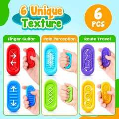ZaxiDeel textured-surface sensory fidget provides tactile feedback.