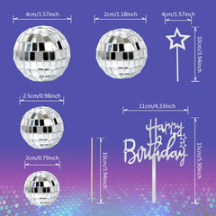 Zaycca silver Happy Birthday topper lends elegant celebration flair