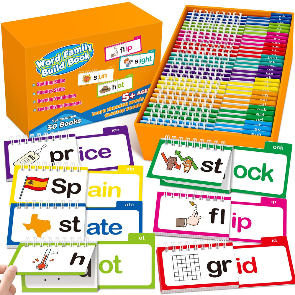 Zazopup 30 Read and Rhyme Flip Books cover with colorful art to spark early reading