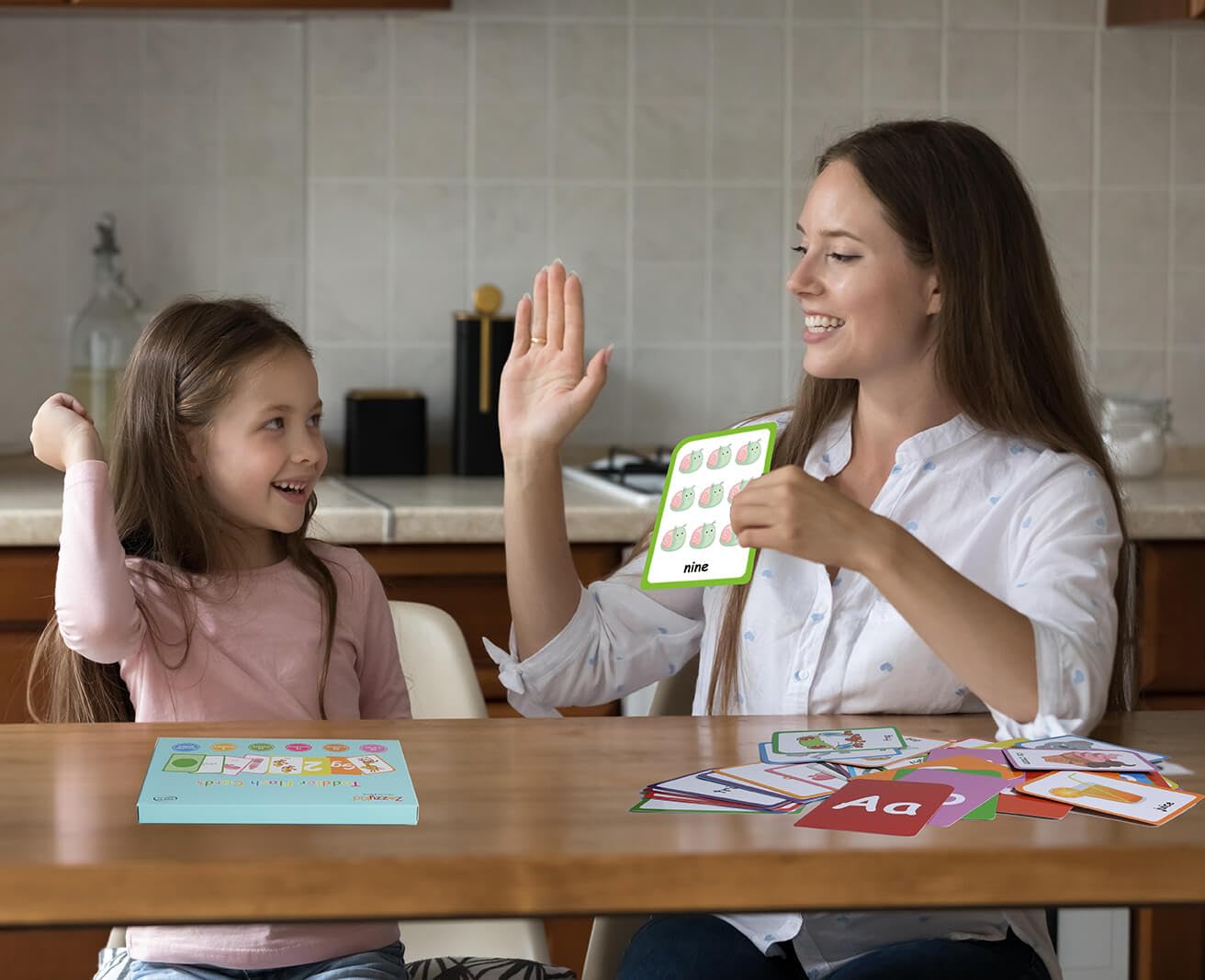 ZazzyKid shape cards with smooth edges for safe sorting.