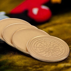 ZBHANSHUIS brass blank coin in gold tone for durable DIY projects