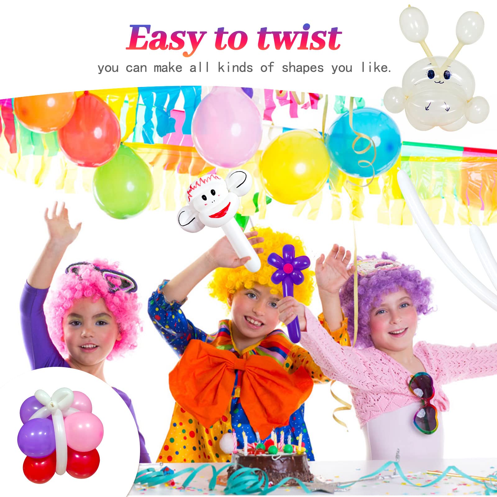 ZBYDNG 260q party balloons add vibrant decor to birthdays.