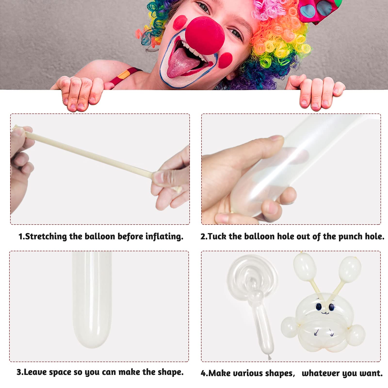 ZBYDNG 260q balloons easy to inflate with pumps for quick setups.
