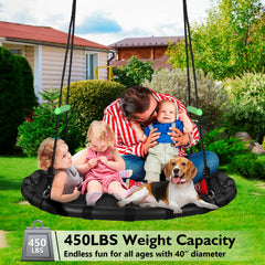 ZBZBML swing supports up to 450 lbs for families.