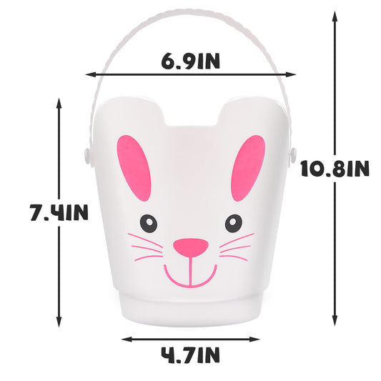 Zcaukya Easter Buckets bottom diameter 4.7 inches for roomy egg collection