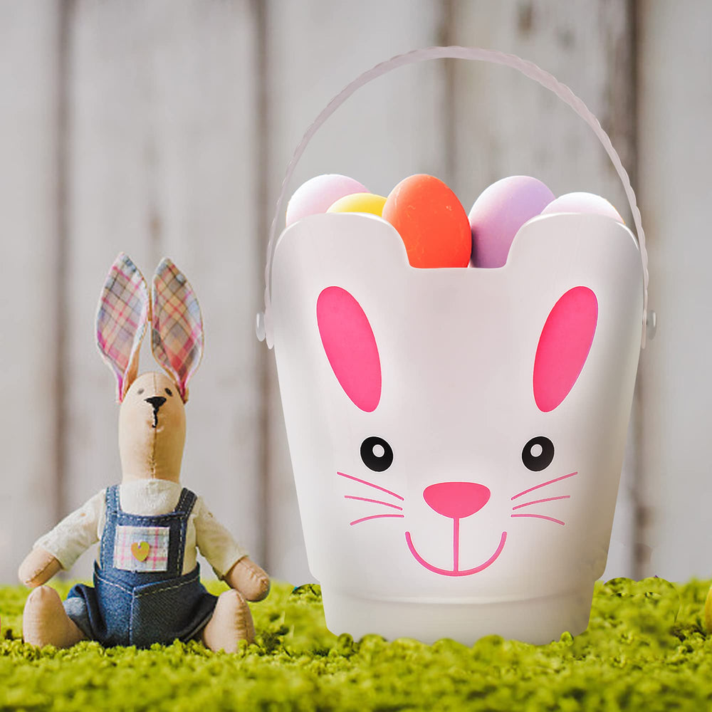 Zcaukya Easter bunny-pattern baskets add festive spring charm to hunts