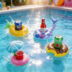 Zcaukya floating drink coasters keep drinks within reach.