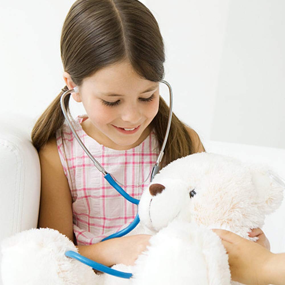 Durable kid-friendly stethoscope enhances pretend play and storytelling