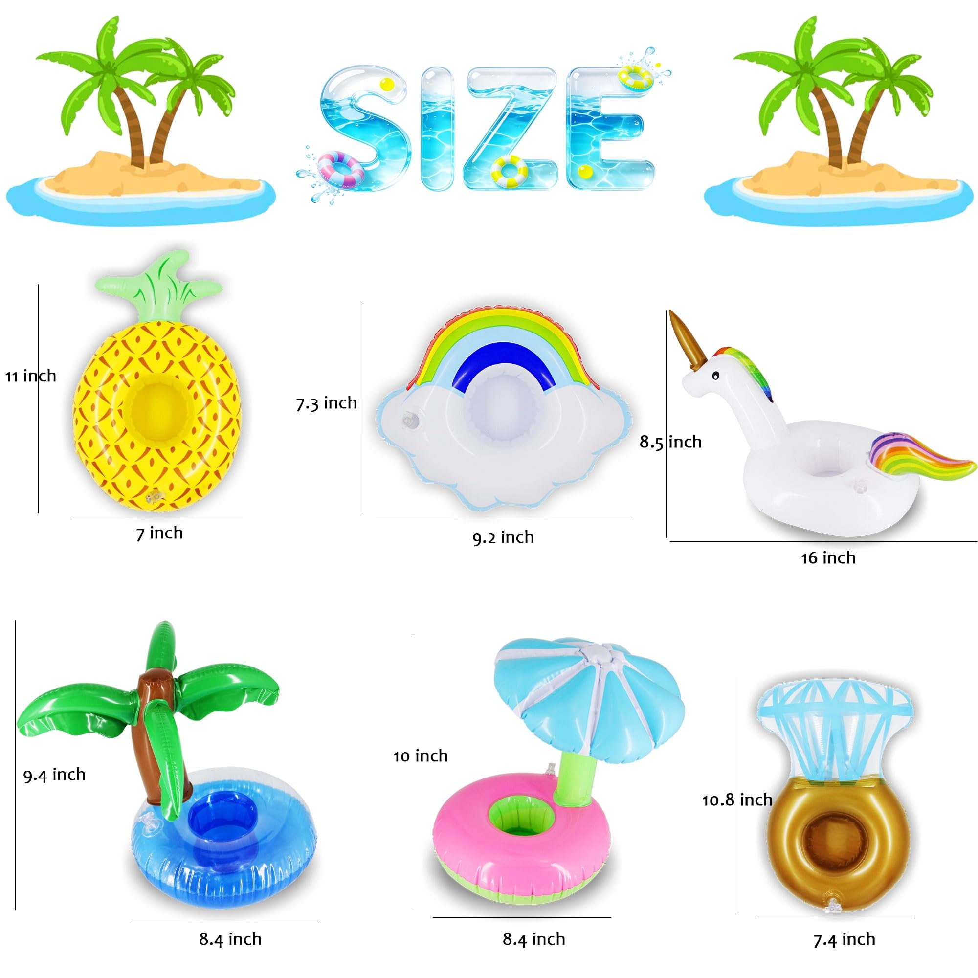 Zcaukya premium PVC odorless material ensures safe reusable floats.