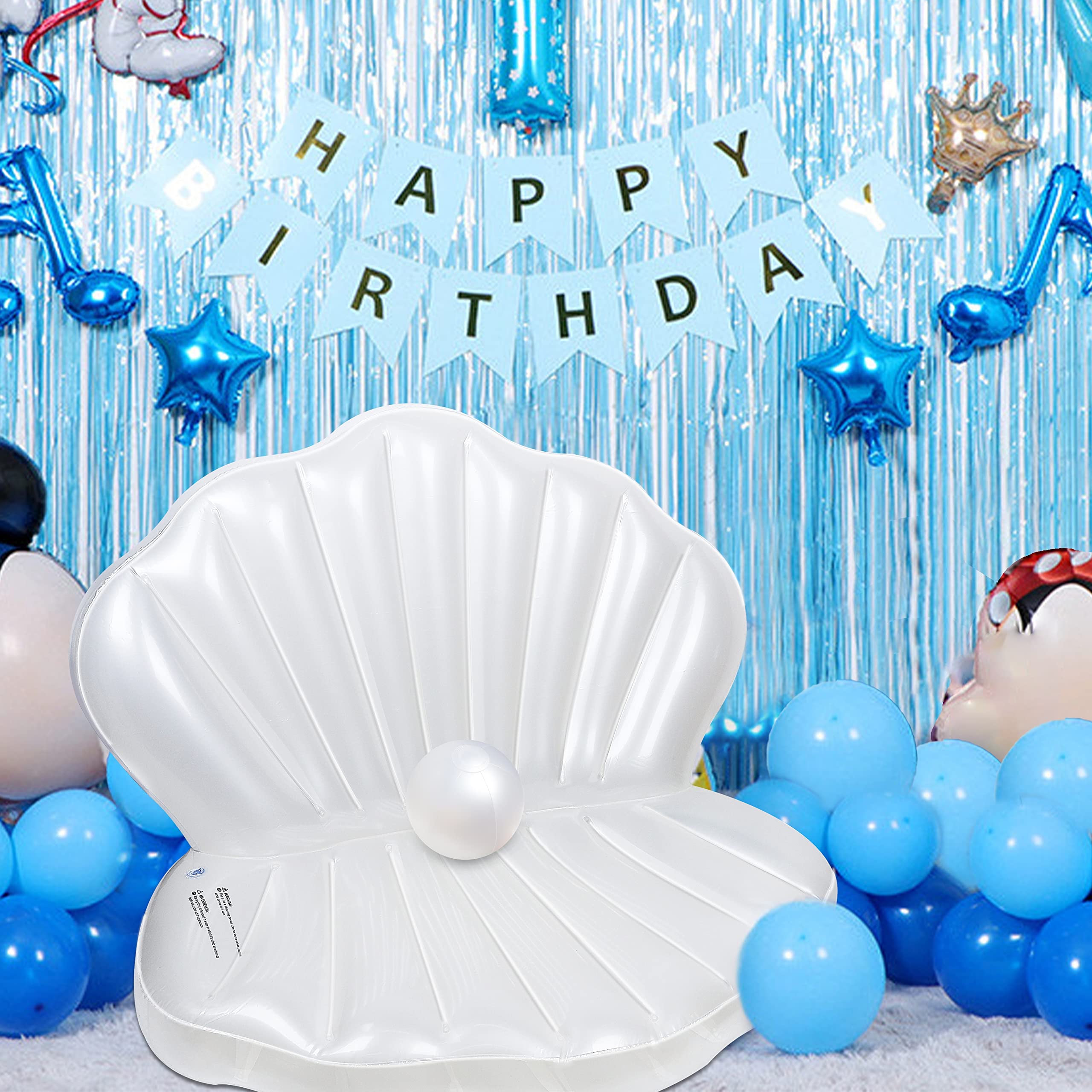 Zcaukya clam shell decor enhances selfies and festive photo moments