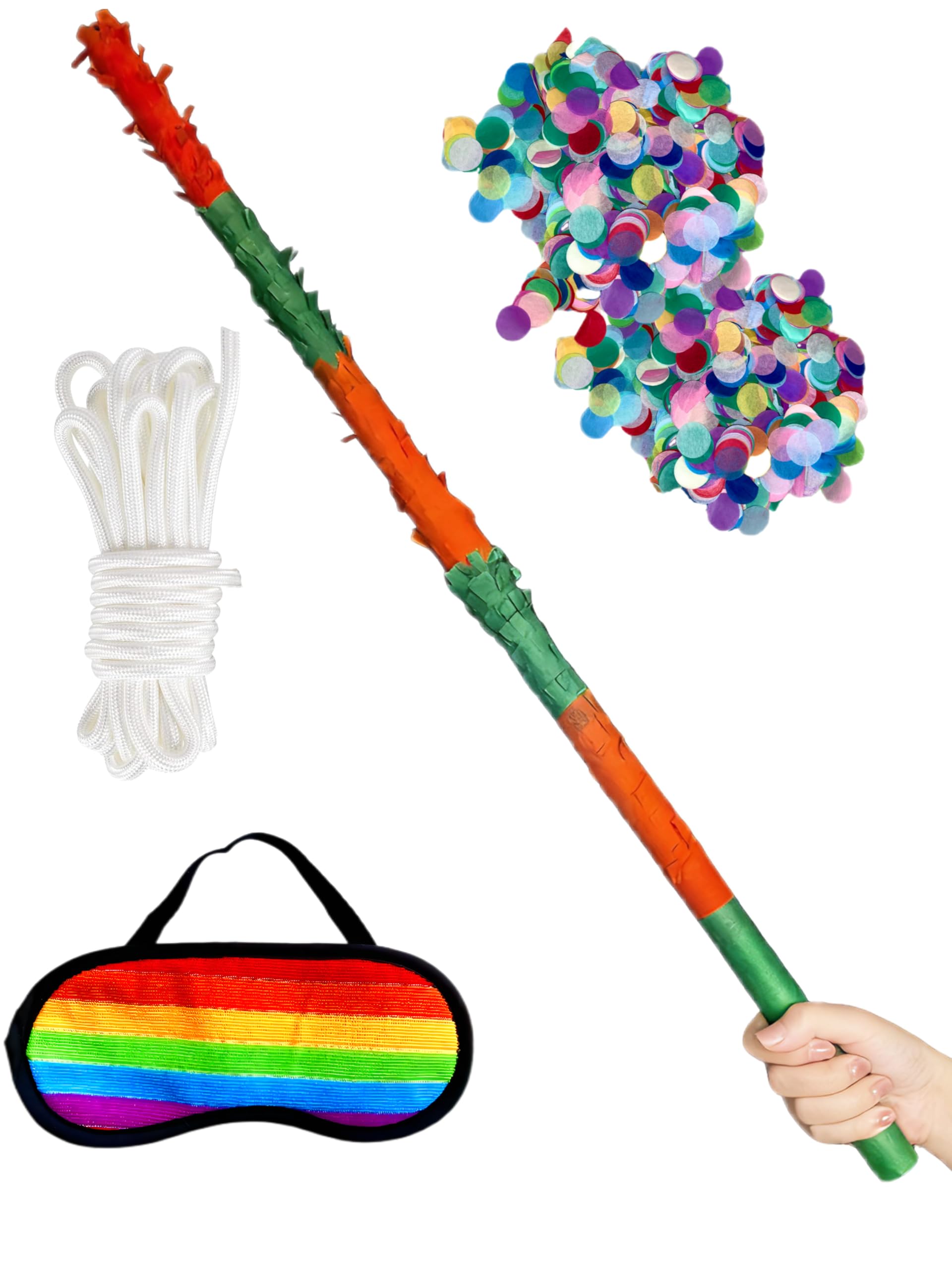 ZCFIFDGB 32-inch blue piñata stick for safe, energetic party play.