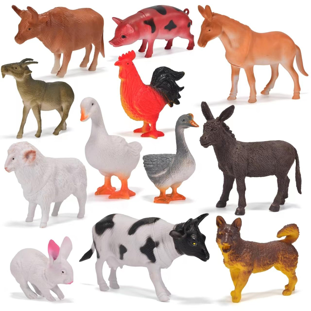 Zcpotizi cows figures for imaginative play and early animal recognition