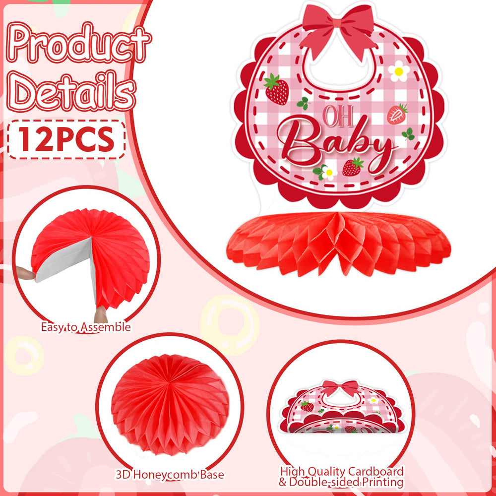 ZCPTZ red strawberry card patterns create warm party vibes