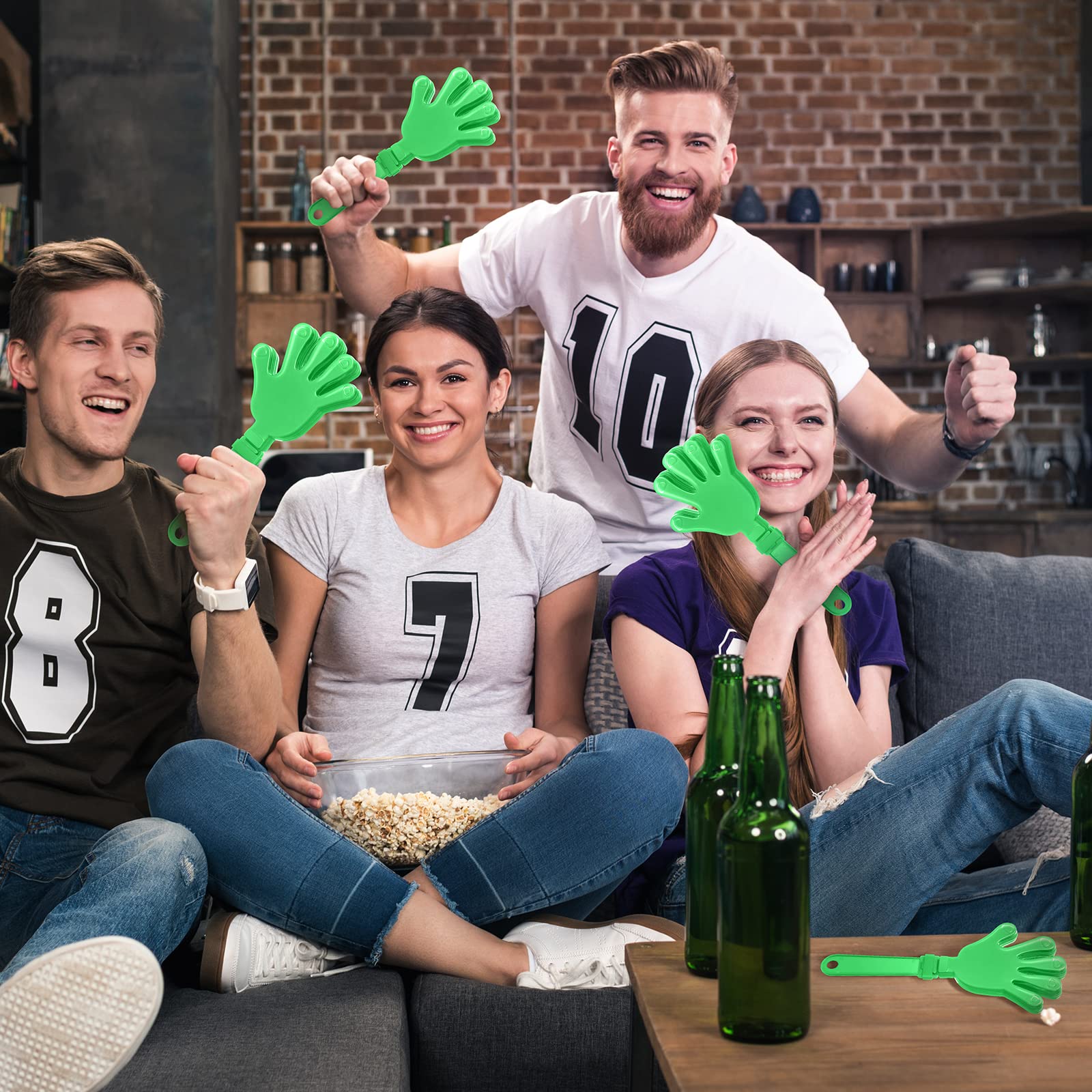 ZCYSRLQIN lime green hand clappers boost team spirit during games