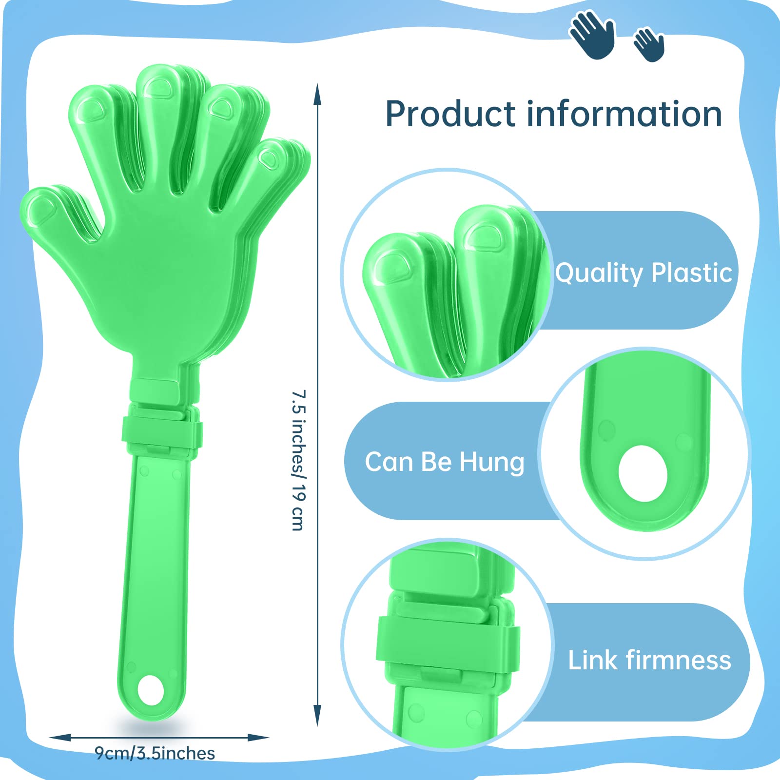 ZCYSRLQIN lime green noisemakers add party energy for events