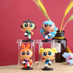 Zcyx0514 Police Girls 4-piece set for playful desk decor.