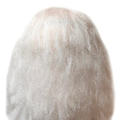 ZDOVLZZPON Old Lady Witch Mask with White Hair comfortable adult fit for extended wear