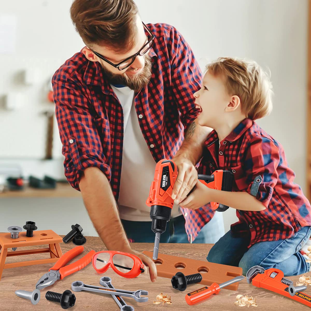 Zealous Toys portable toolbox for easy storage and cleanup