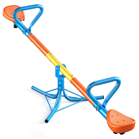 ZeathToits Seesaw 360-degree rotation enables dynamic outdoor play and coordination.