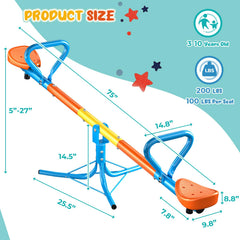 ZeathToits Seesaw ergonomic seats support comfortable grips for kids.
