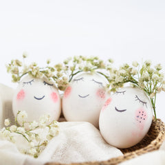 ZEAYEA egg-laying stimulus wooden eggs for educational displays